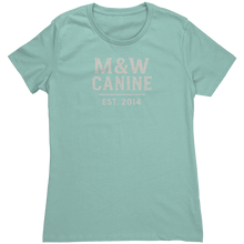 Load image into Gallery viewer, MW_Canine_Womens_Support_Tee_Mint_Mockup.png