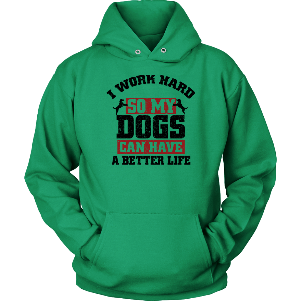 I Work Hard Hoodie Unisex Hoodie