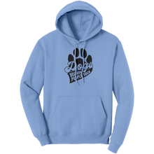Load image into Gallery viewer, Dogs_Over_People_Hoodie_Light_Blue_Front_Mockup.png_15618464