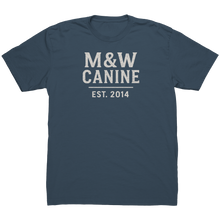 Load image into Gallery viewer, MW_Canine_Mens_Support_Tee_Indigo_Mockup.png