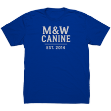 Load image into Gallery viewer, MW_Canine_Mens_Support_Tee_Royal_Mockup.png