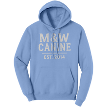 Load image into Gallery viewer, MW_Canine__Unisex_Hoodie_Light_Blue_Front_Mockup.png