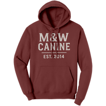 Load image into Gallery viewer, MW_Canine__Unisex_Hoodie_Maroon_Front_Mockup.png