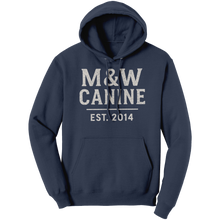 Load image into Gallery viewer, MW_Canine__Unisex_Hoodie_Navy_Front_Mockup.png