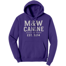 Load image into Gallery viewer, MW_Canine__Unisex_Hoodie_Purple_Front_Mockup.png