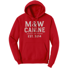 Load image into Gallery viewer, MW_Canine__Unisex_Hoodie_Red_Front_Mockup.png