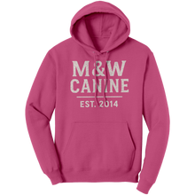 Load image into Gallery viewer, MW_Canine__Unisex_Hoodie_Sangria_Front_Mockup.png