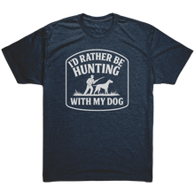 Load image into Gallery viewer, Rather_Be_Hunting_With_My_Dog_Vintage_Navy_Mockup.png