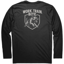 Load image into Gallery viewer, WORKTRAINBITE_Long_Sleeve_Tee___Black_Back_Mockup.png
