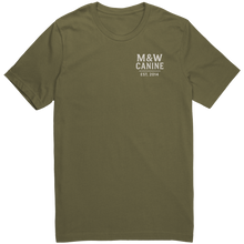 Load image into Gallery viewer, WORKTRAINBITE_Mens_Tee__MW_Ca_Military_Green_Mockup.png
