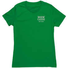Load image into Gallery viewer, WORKTRAINBITE_Womens_Tee_Kelly_Green_Mockup.png_15588163