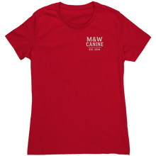 Load image into Gallery viewer, WORKTRAINBITE_Womens_Tee_Red_Mockup.png_15588165