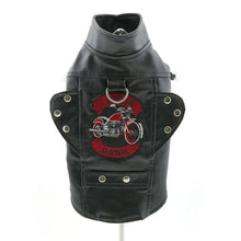 Load image into Gallery viewer, Biker Dawg Jacket - Black - M&amp;W CANINE SHOP