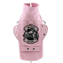 Load image into Gallery viewer, Biker Dawg Jacket - Pink - M&amp;W CANINE SHOP