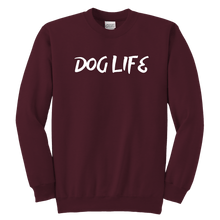 Load image into Gallery viewer, Dog Life Youth Crewneck - M&amp;W CANINE SHOP