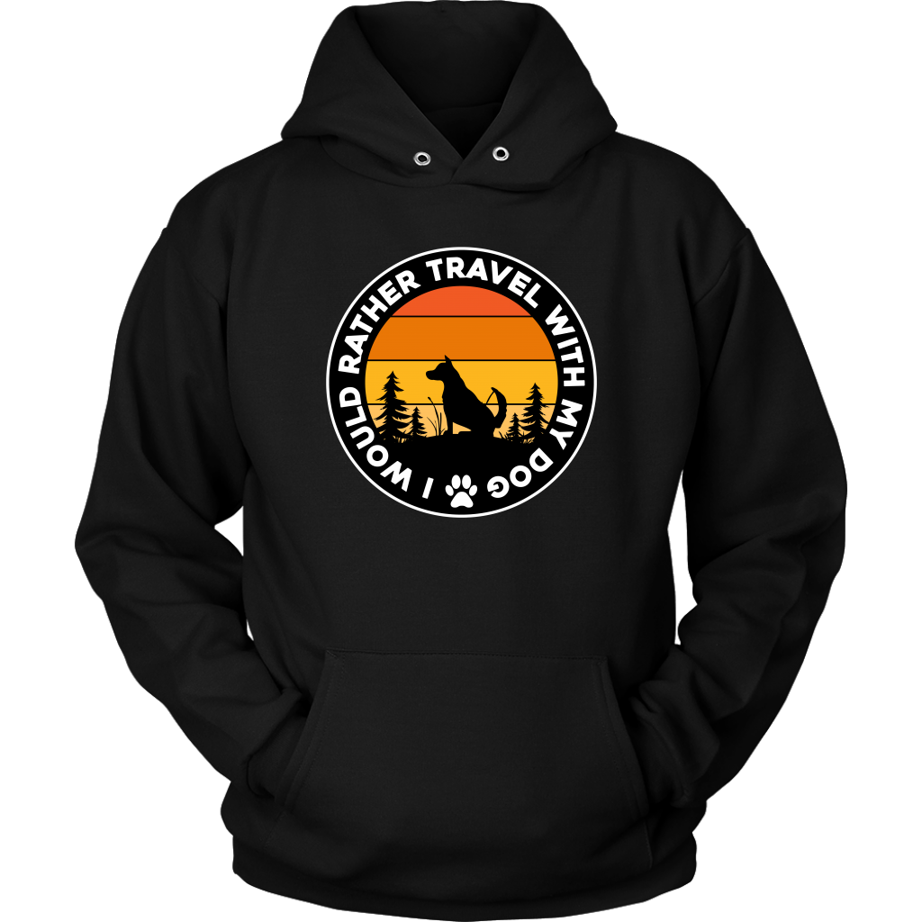 Travel With Dog Unisex Hoodie