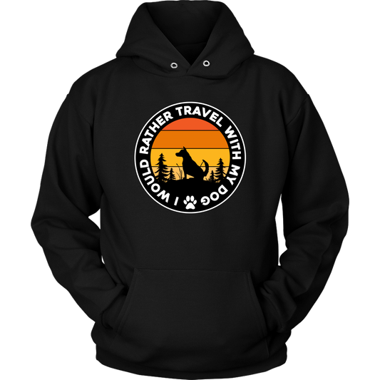 Travel With Dog Unisex Hoodie