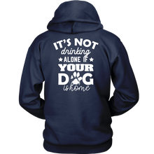 Load image into Gallery viewer, Drinking Alone Unisex Hoodie