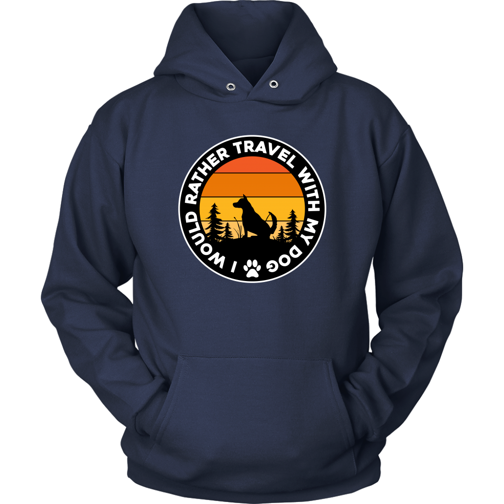 Travel With Dog Unisex Hoodie