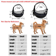 Load image into Gallery viewer, Sling Travel Carrier - M&amp;W CANINE SHOP