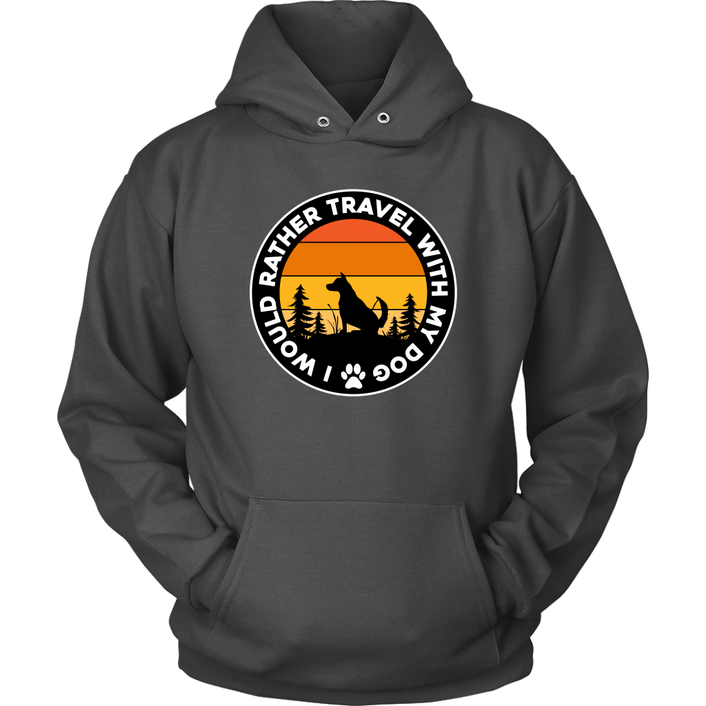 Travel With Dog Unisex Hoodie