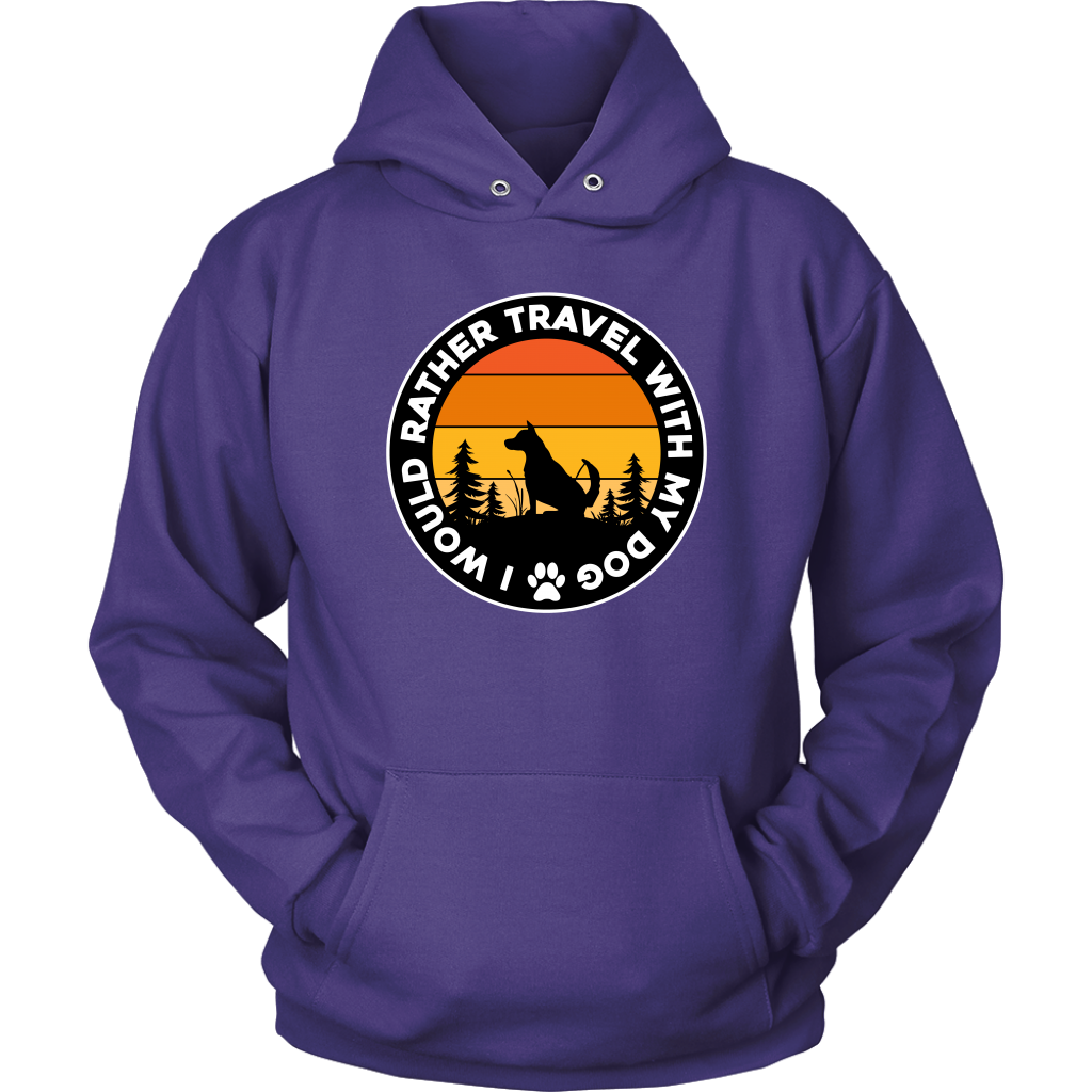 Travel With Dog Unisex Hoodie