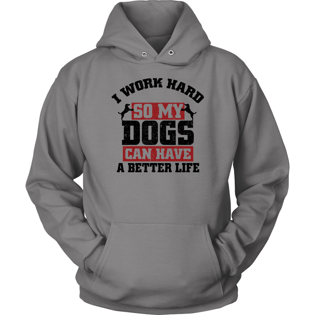 I Work Hard Hoodie Unisex Hoodie